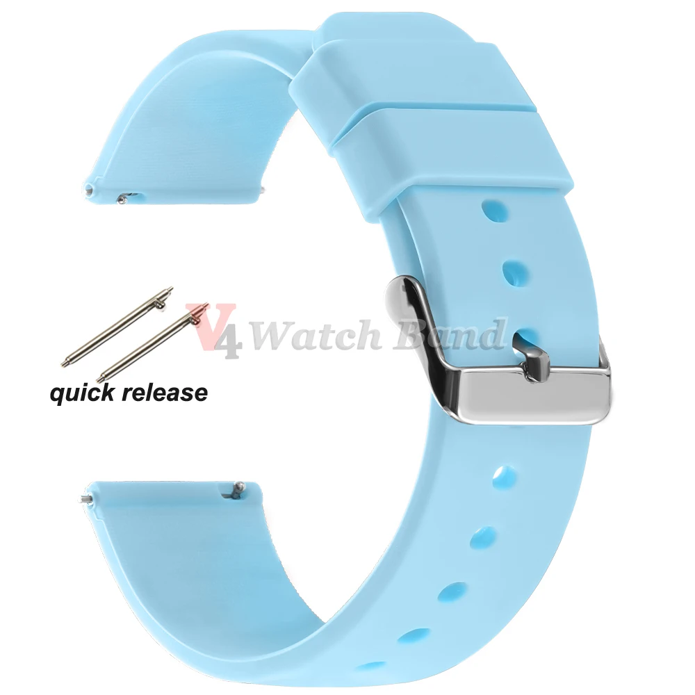 Premium Silicone Rubber Wrist Watch Band Strap – Versatile Colors and Sizes