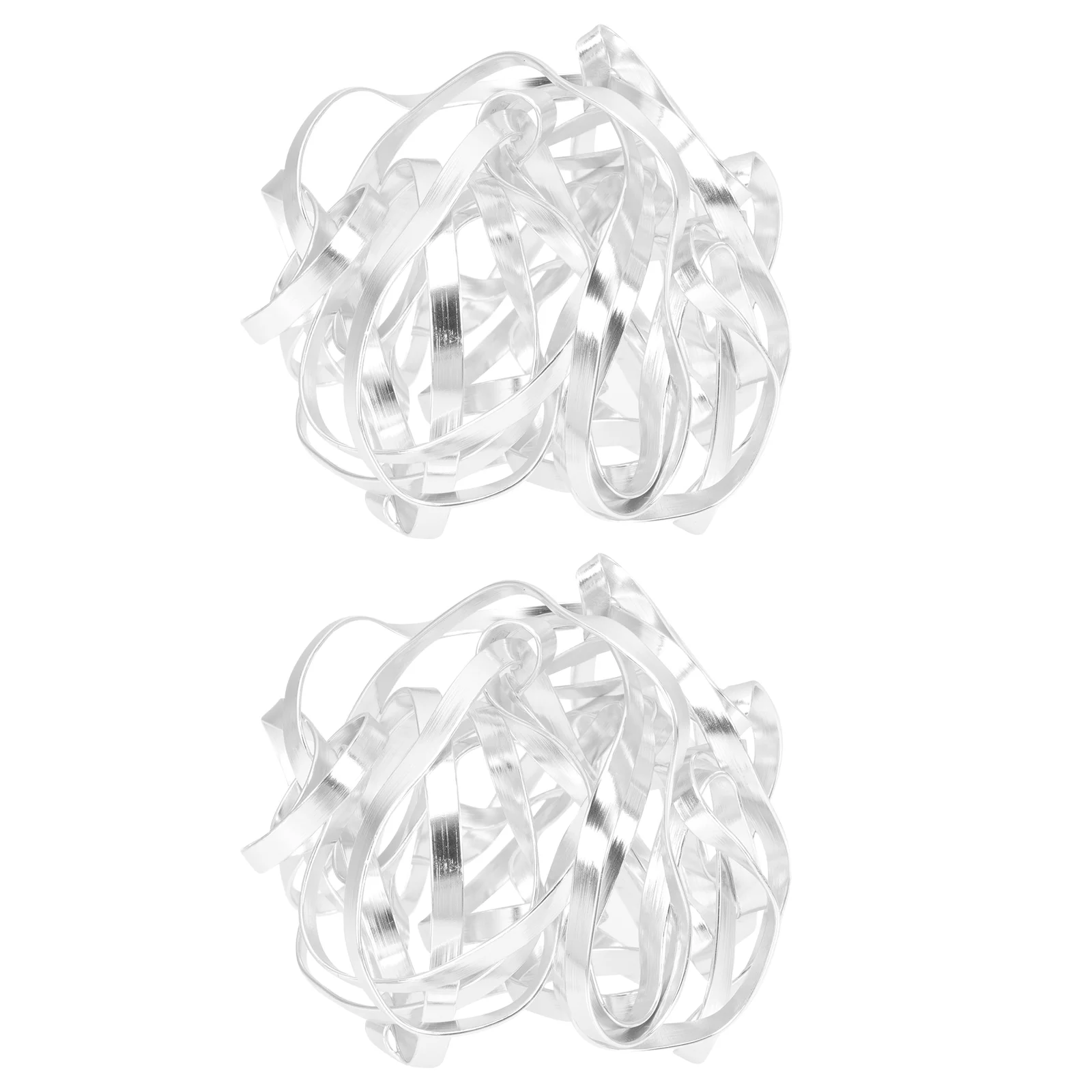 

2 Pcs Flower Arrangement Aids Frogs Fixing Bases Arranging Racks Fixator Aluminum Alloy Grids