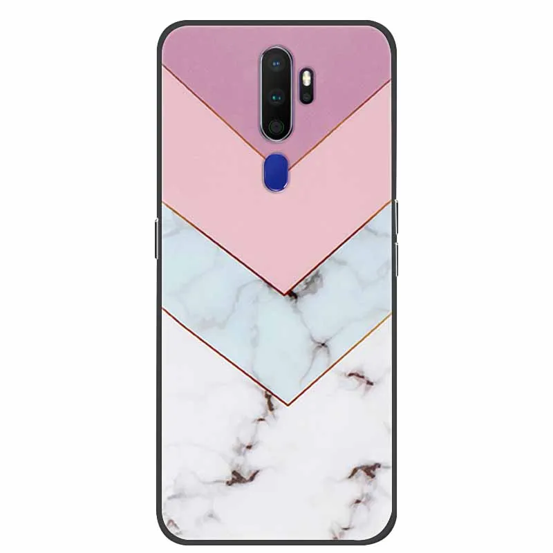 Elegant Marble Soft TPU Silicone Phone Case - Stylish Bumper Cover with Cat Design