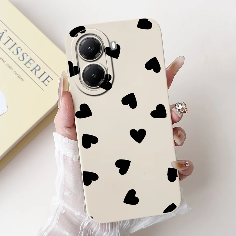 Cute Cat Grid Pattern Soft Silicone Phone Case Cover