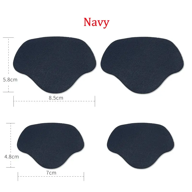 Kit De 16 Patchs Autocollants Pour Réparer Les Talons De Chaussures - Cuir Noir, 2 Tailles - Pour Bottes, Baskets, Talons Hauts