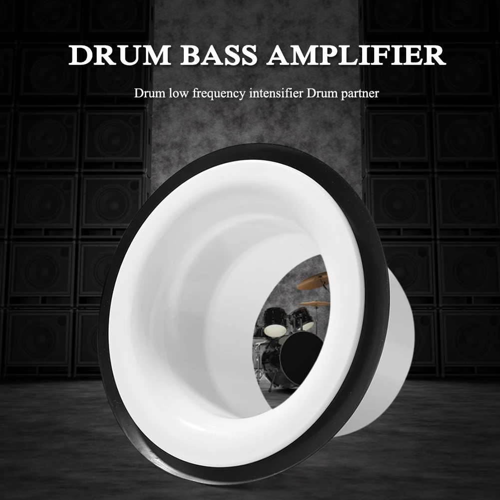 Drum Bottom Microphone Loudspeaker with Ring Sticker Bass Hole Protection Musical Percussion Instrument Spare Parts