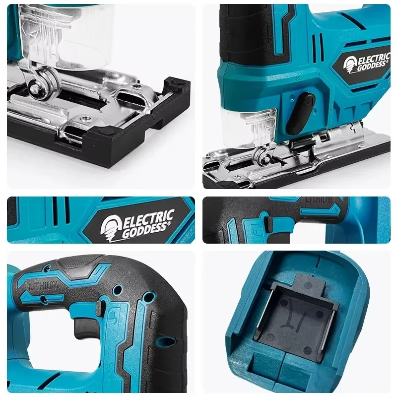 65mm Electric Jigsaw Portable Cordless Saw Multi-Function Woodworking Wood Cutting fit Makita 18V Battery cordless jigsaw electric saw