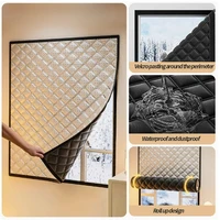 Warm curtains, cold and heat insulation, window screens, sun shading, sound insulation, double thickened warm curtains 2