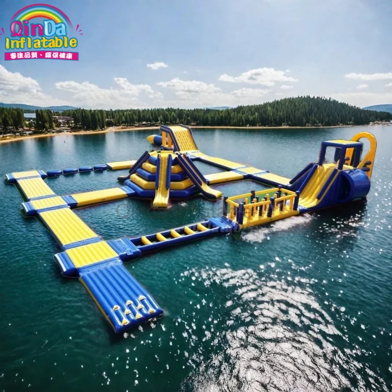 Commercial Inflatable Water Park on Sea,Inflatable Floating Water Aqua Amusement Park Equipment Game