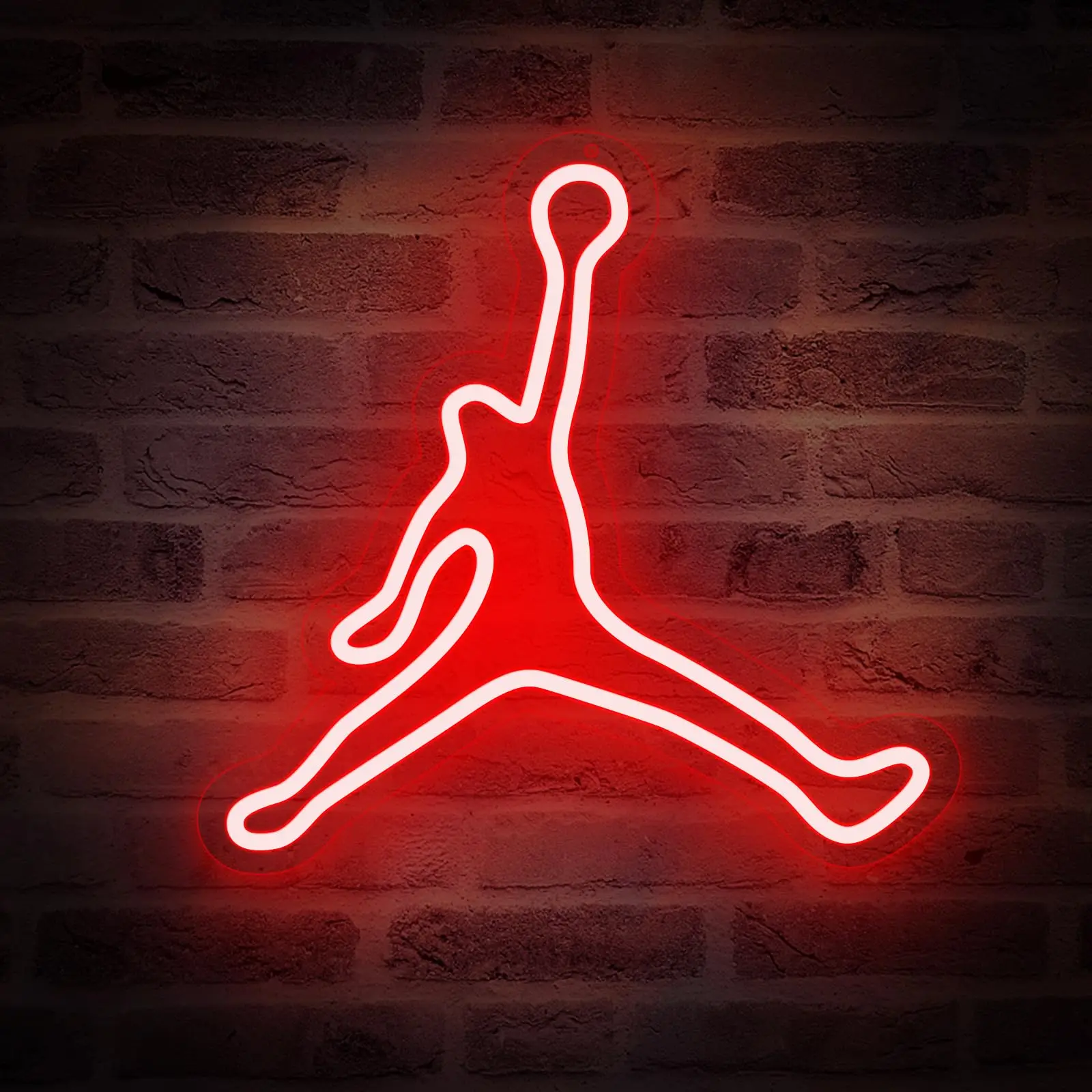 

Красные светодиодные баскетбольные знаки с питанием от USB, декор для комнаты подростков, баскетбольной комнаты для мальчиков, мужская пещера и Спортивные фанаты баскетбола