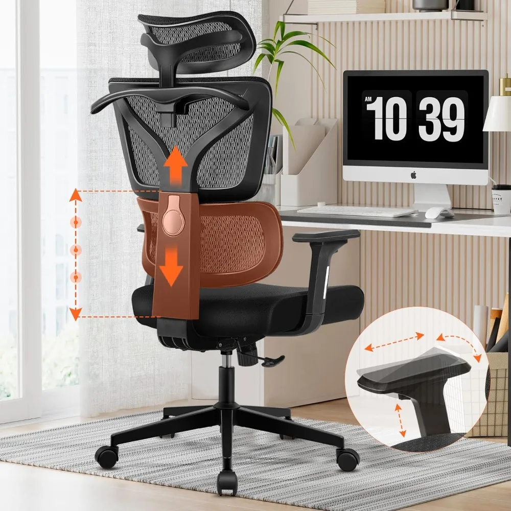 Computer Chair Office Chair Ergonomic Computer Desk Chair Upgrade Adjustable Lumbar Support Gaming Gamer Furniture Free Shipping upgrade support 1080p ps1