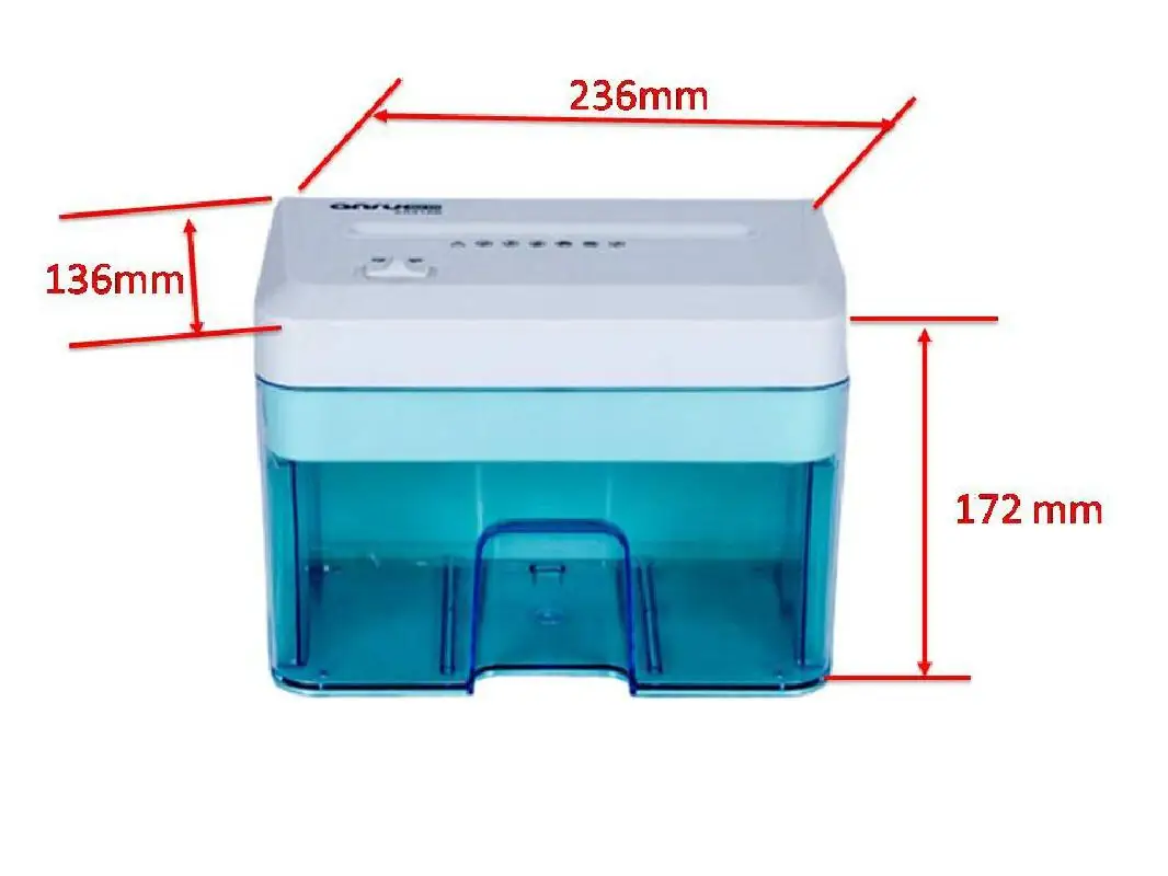 New Multifunctional Shredder Granular Mini Desktop Office Home Electric File Shredder After 2*10mm Home Office Paper