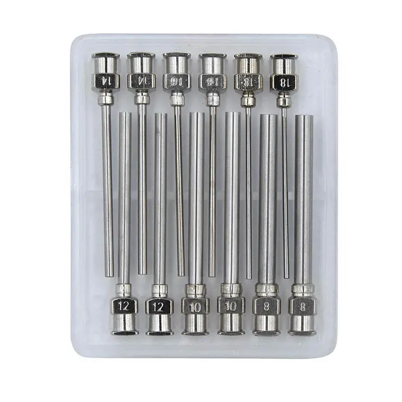 1.5inch 38mm 8/10/12/14/16/18G Stainless Steel Dispensing Luer Lock Needle Set Blunt Tip, for Lab Liquid Glue image 6