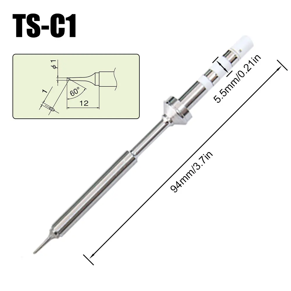 Soldering Iron Pine64 TS100 Ts101 Soldering Iron Tips Replacement Various Models of Pinecil V2 Electric TS Series BC2 ILS K