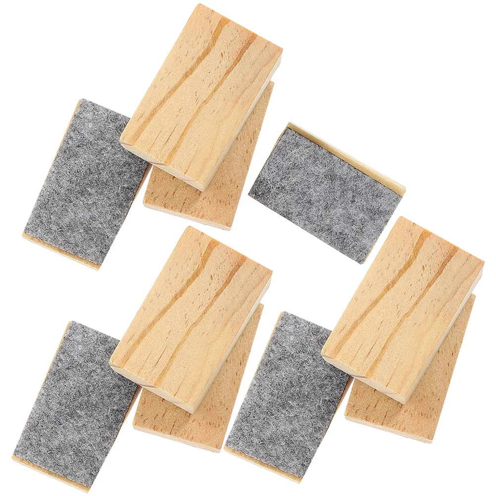 10 Pcs Small Blackboard Eraser Chalkboard Wiper Mini White Erasers Dry Teacher Supplies for Classroom