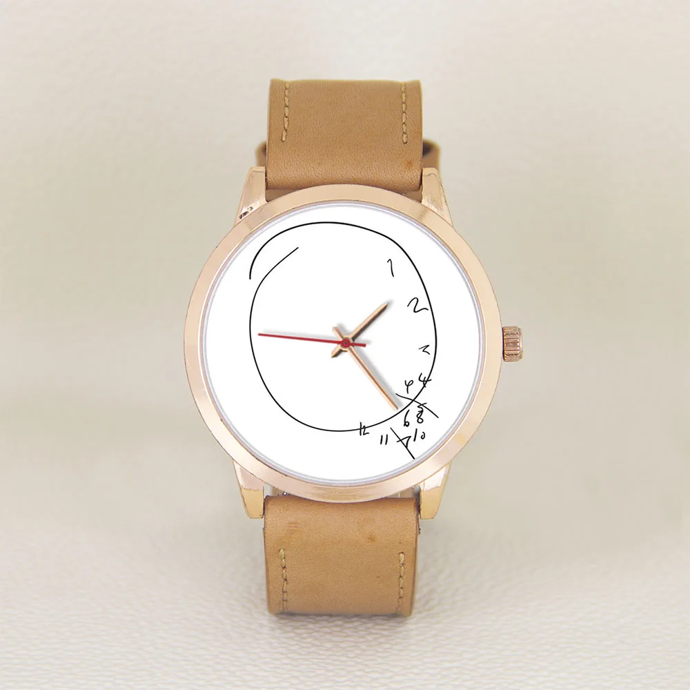 Rosegold Artistic Spiral Dial Minimalist Wristwatch – Creative Gift