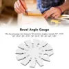 Bevel Angle Gauge Stainless Steel Oblique Edges Protractor For Knife Blade Measuring 15‑120 Degree 1