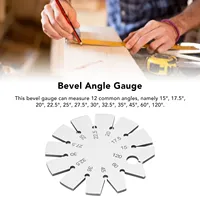 Bevel Angle Gauge Stainless Steel Oblique Edges Protractor For Knife Blade Measuring 15‑120 Degree 1