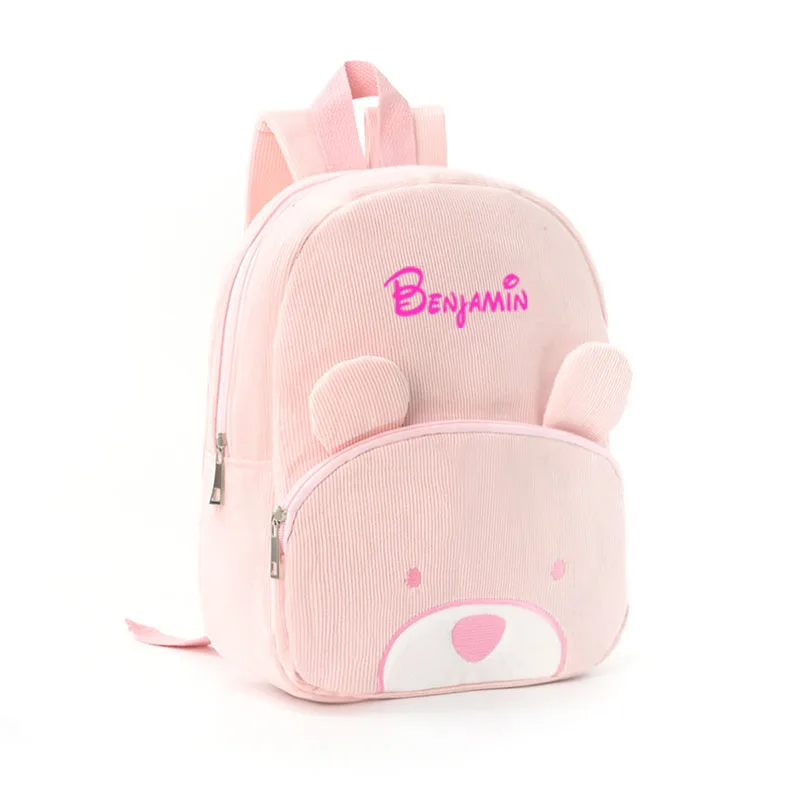 SCHETTO PER BAMBINI PERSONALIZZATO CON NOME Zaino per asilo personalizzato Zaino per asilo Zaino per orsacchiotto per bambini - immagine 2