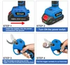 30mm Brushless Electric Pruning Shears 2 Gears Electric Scissors Orchard Shrub Branch Pruning Garden Tool For Makita 18V Battery 5
