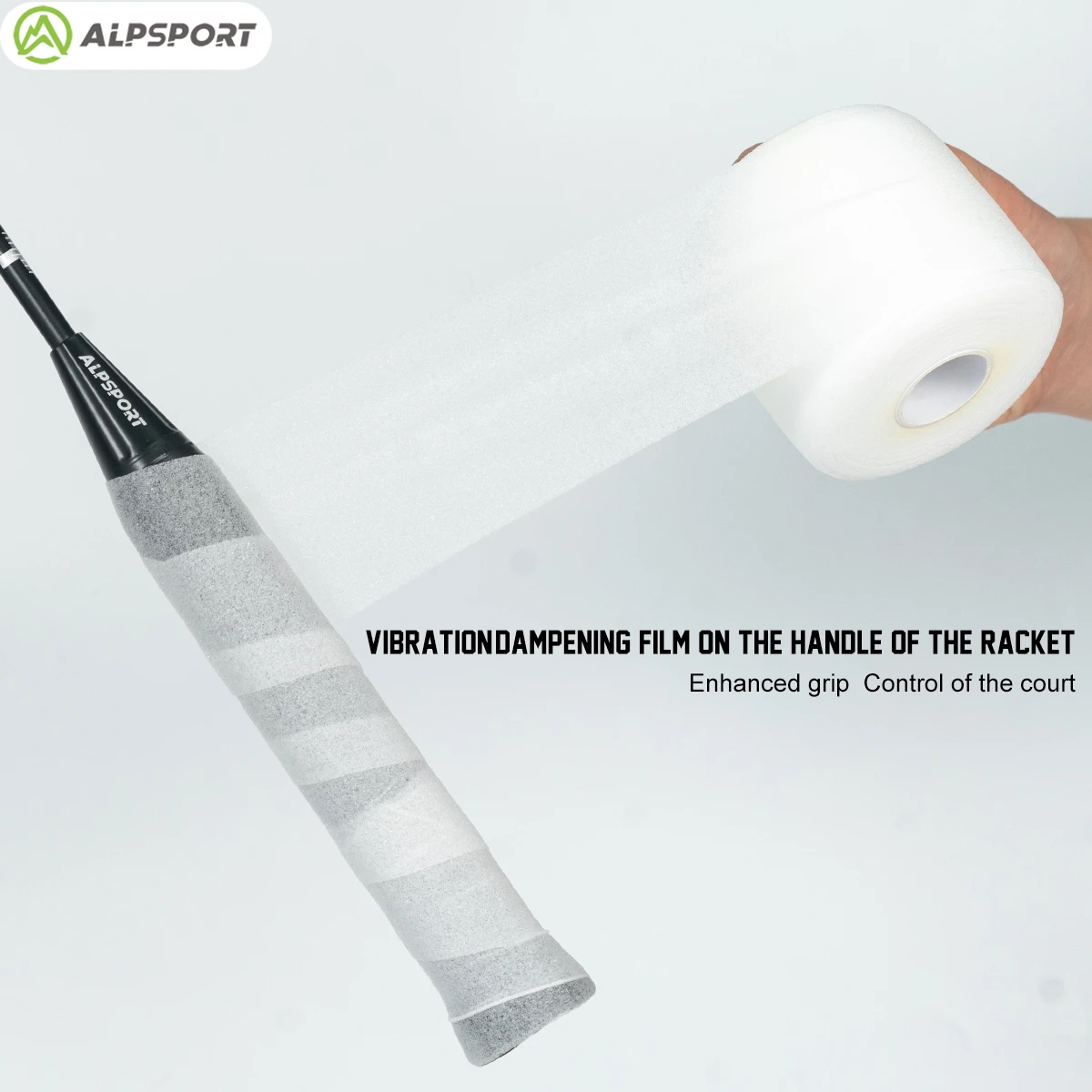 Badminton Racket Handle Film ALPSPORT 93S Imported Shock-absorbing Film Durability Improves Badminton Racket Feel and Reduces Vibration Handle Film ALP
