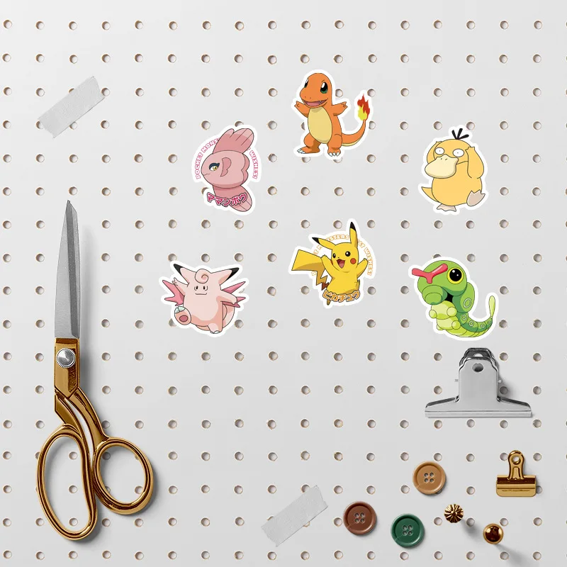 50pcs/100pcs Pokemon Anime Stickers Pikachu Kawaii Sticker Laptop Suitcase Skateboard Guitar Phone Cartoon Kid Gift Toys 3