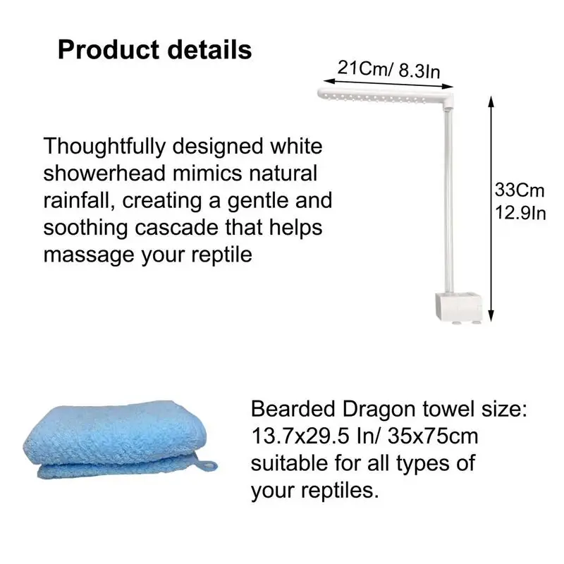 Bearded Dragon Bath Bath Supplies Shower Head Bearded Dragon Accessories Pet Supplies Electric 360 Rotation Showerhead For Small