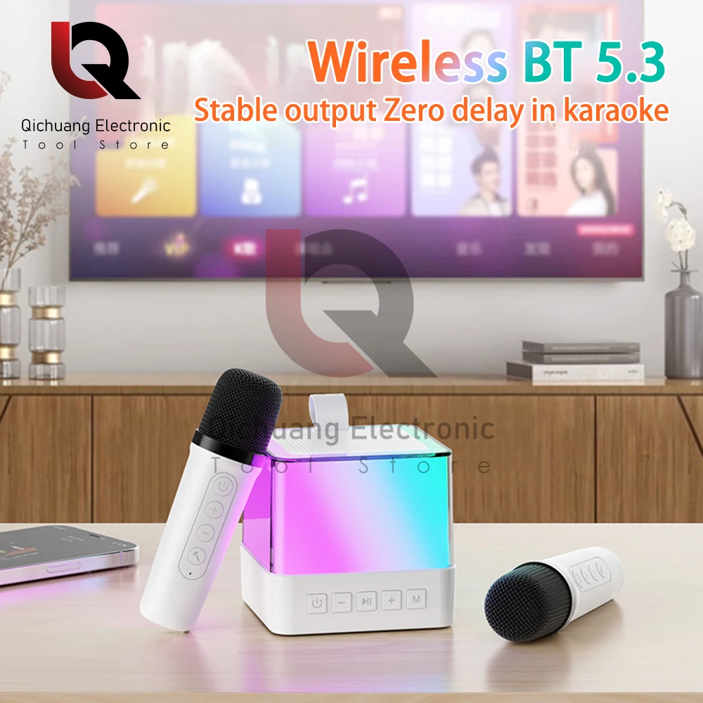 Karaoke speaker K12 bluetooth speaker high-end small home KTV karaoke microphone professional singing bluetooth speaker microphone for children bluetooth speaker mini bluetooth speaker