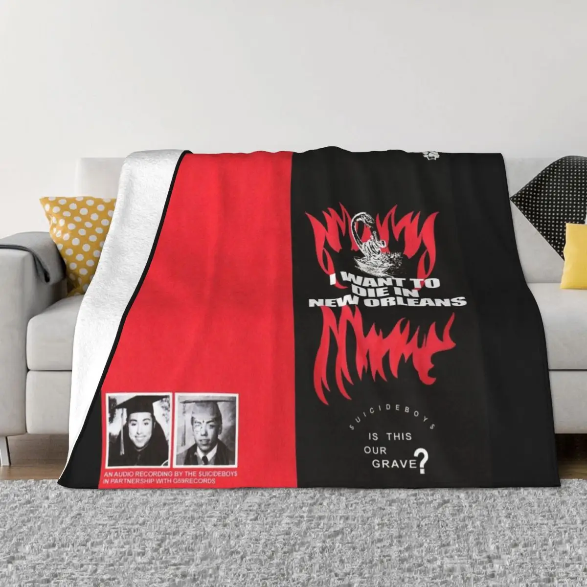 

I want to die in new orleans Throw Blanket Hairy Blanket Thermal Blanket Sleeping Bag Blanket Blankets For Baby