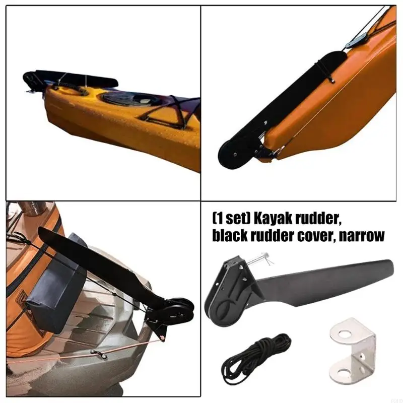 로프 낚시 선박 카누 보트를 가진 카약 나일론 러더 러더 발 제어 조종 시스템 제어 라인 키트 69hd