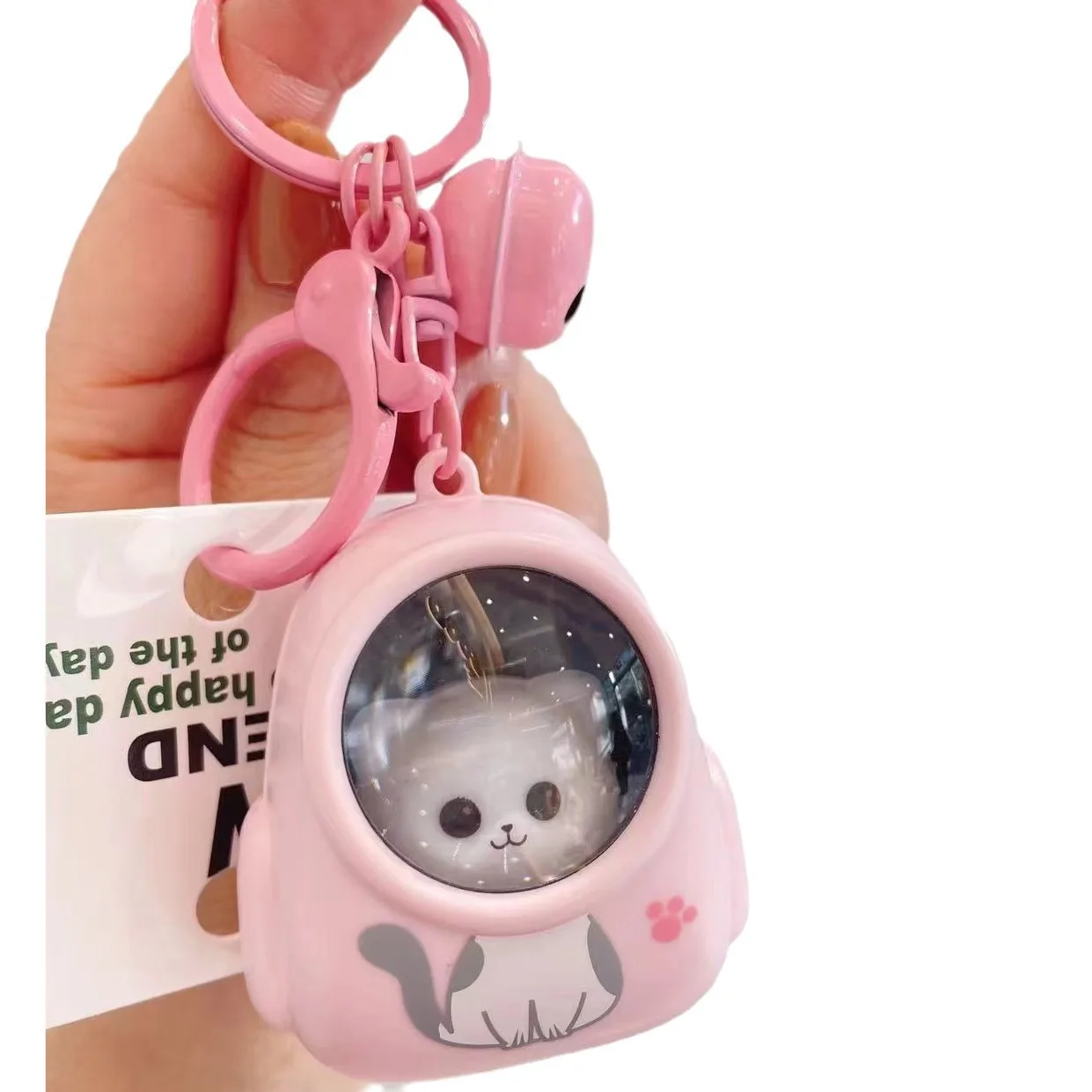 Astronaut's cat backpack, keychain accessories, packaging accessories, sent to classmates for the new school season