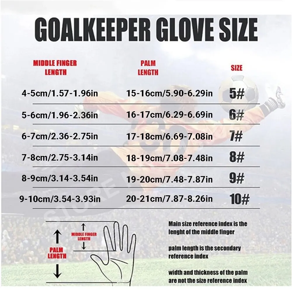 Fußball Torhüter Handschuhe Kind Erwachsenen Fußball verdickt Latex starken Griff Torwart Training Match Kinder Torhüter dauerhafte Handschuhe – Detail 1