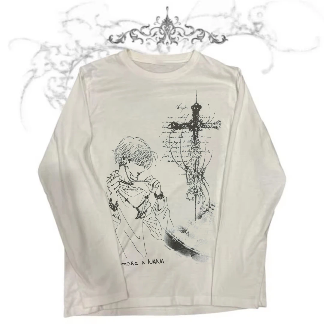Gothic Trashy Y2k 2000er Jahre Tops Damen verkürzte ästhetische Kleidung Grunge Kleidung Y2k Kitty Shoujo Girl Style Kawaii Top für Frauen