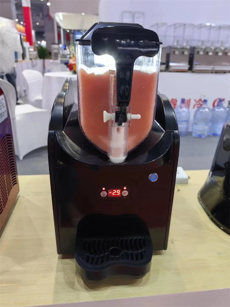 Single Tank Small Slush Machine Tabletop Slushie Blender 3L High Efficiency Mixing Machine Cold Drink Ice Equipment Home Use 5