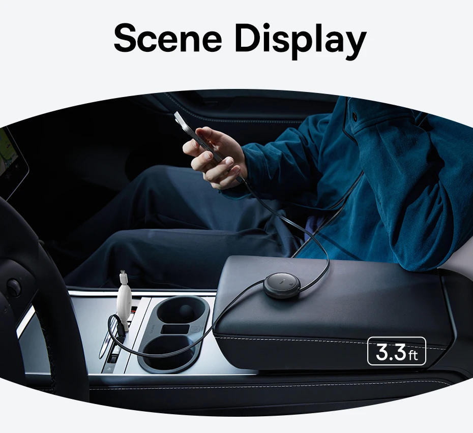 Baseus 60W Retractable USB-C to USB-C Fast Charging Cable
