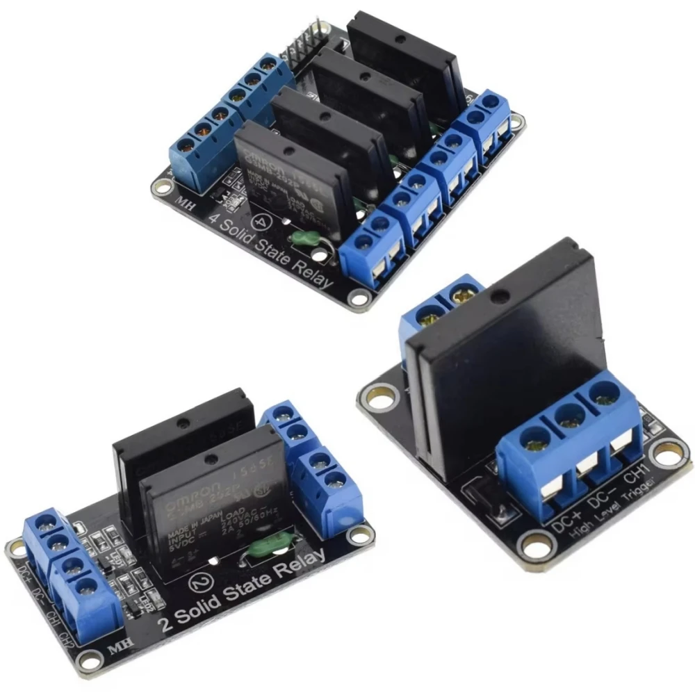5V relay 1 2 4 channel OMRON SSR high low level solid state relay module 250V 2A Arduino