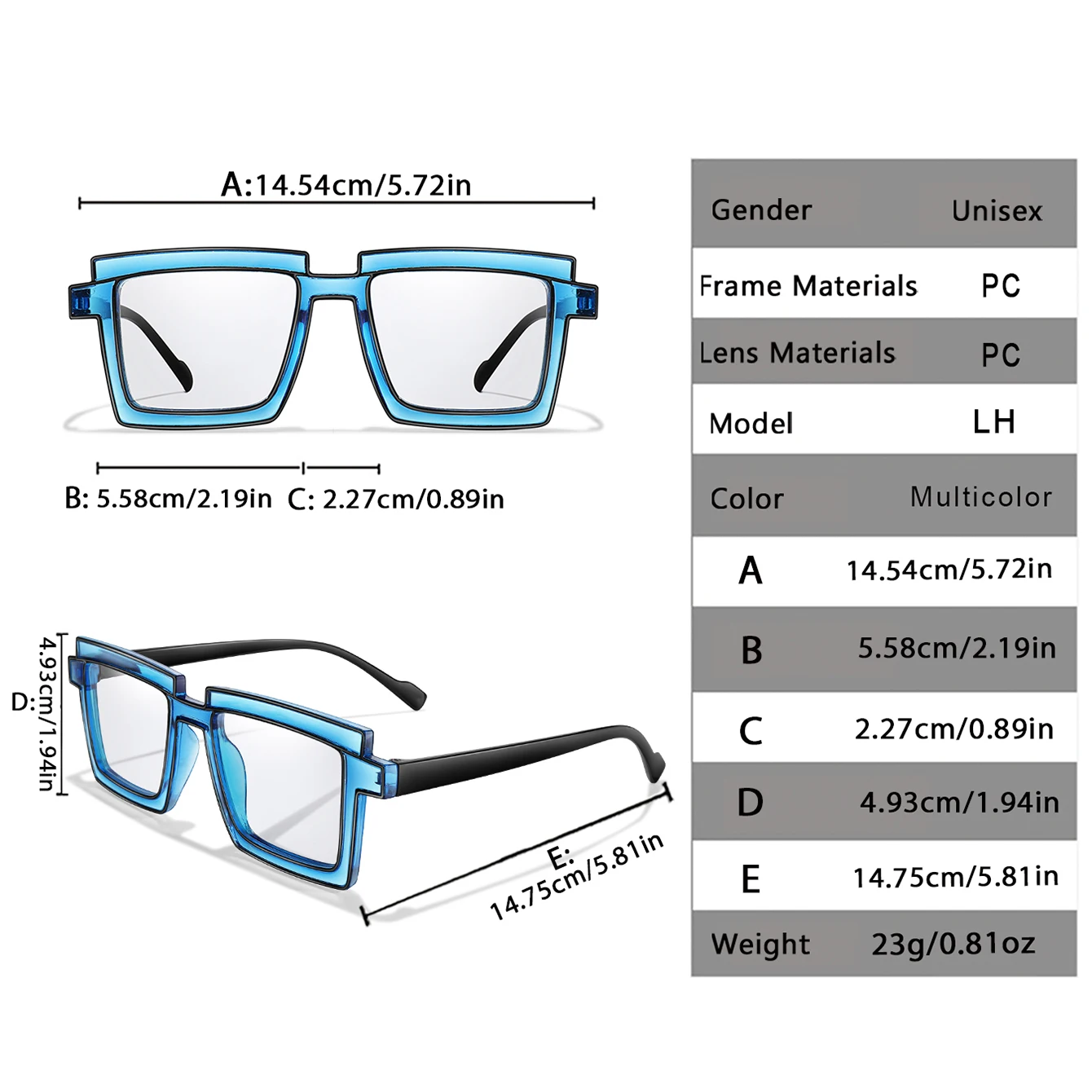 Oversize Cycling Sunglasses Women Trendy Square Fashion Transparent Shades