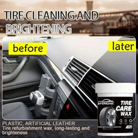 Versatile Car Interior Exterior Plastic Restorer-Refurbishing Repair Wax-Dust-Proof Polish for Dashboard, Tires Synthetic 1
