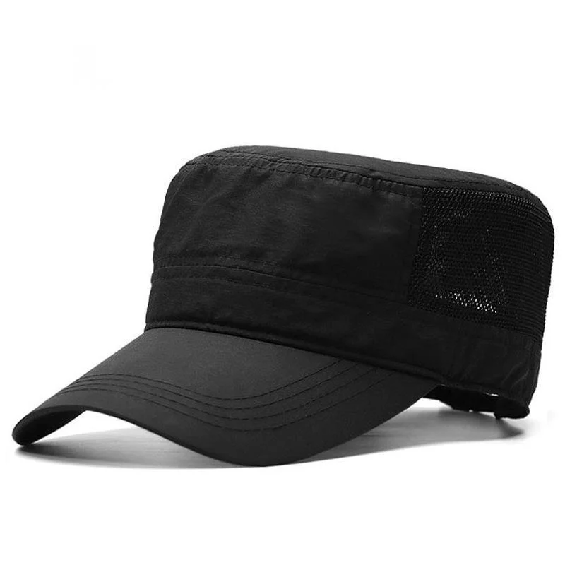 Summer Outdoors Cool Thin Sun Cap Male Flat Top Hat Man Plus Size Baseball Caps 56-60cm 60-65cm