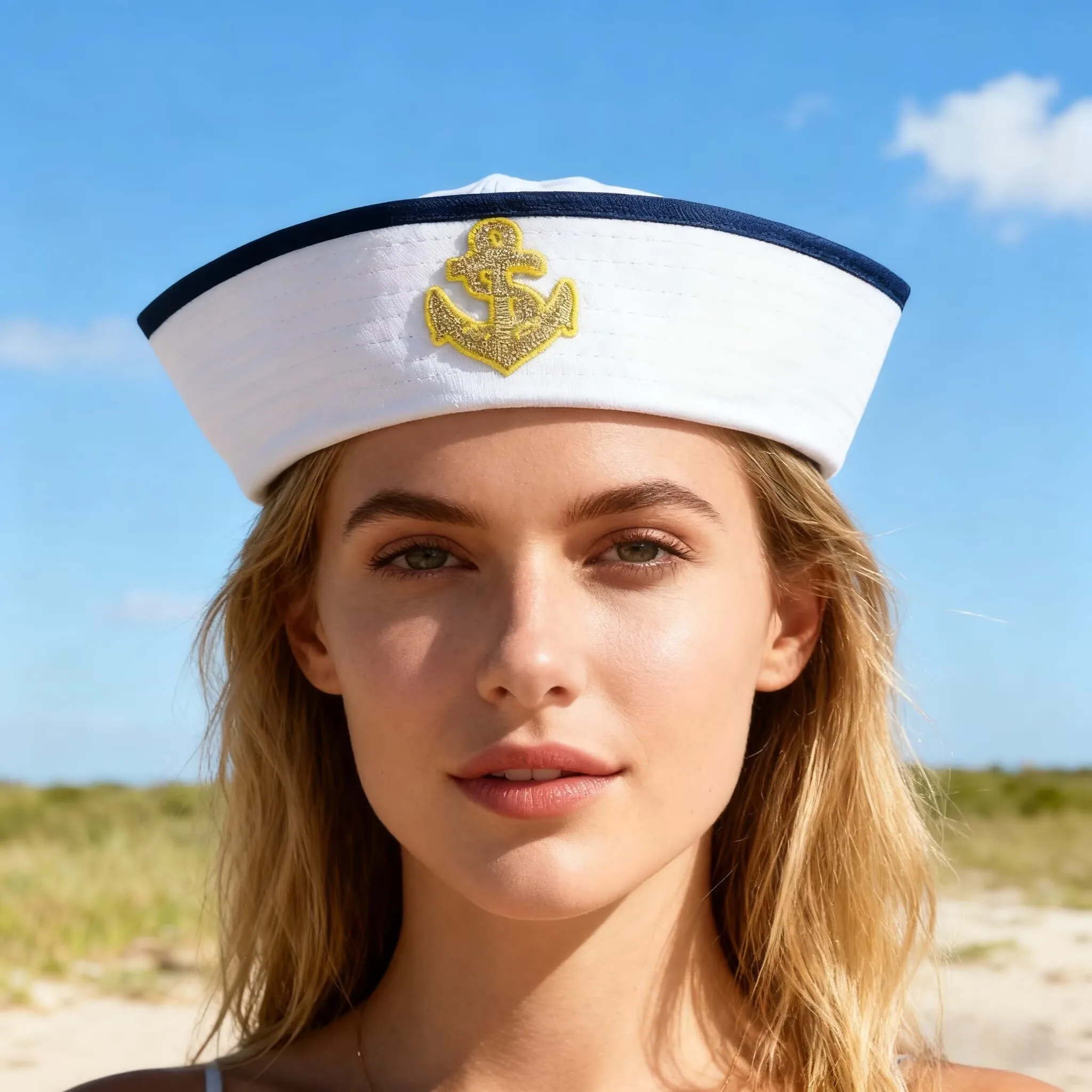 HongLuan Rosa/Weiß/Blau Matrosenhut für den Strand, Kapitänshüte, Halloween-Frau, Rave-Festivals, Accessoires und Partykappen für Herren – Detail 33