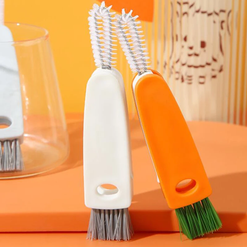 1pc Window Crevice Cleaning Brush With Handle, Modern Plastic  Multi-function Cleaning Brush For Home
