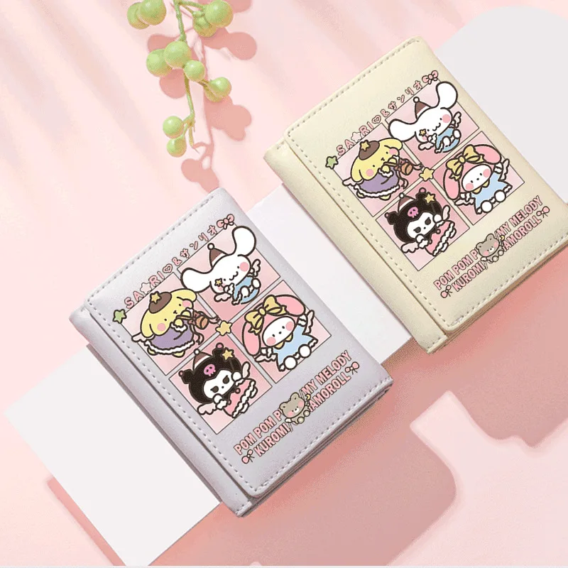 

Sanrio Cinnamoroll Kuromi Melody Pompompurin Студенческая Милая мультяшная короткая сумка для смены мешков для карт сумка для хранения оптом в наличии