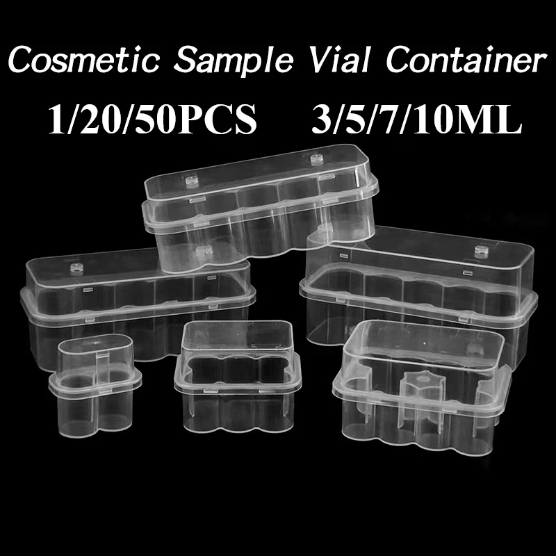 3/5/7/10mL Mini Box Transparent Storage Case Peptide Vial Refrigerator Organizer_voghion.com