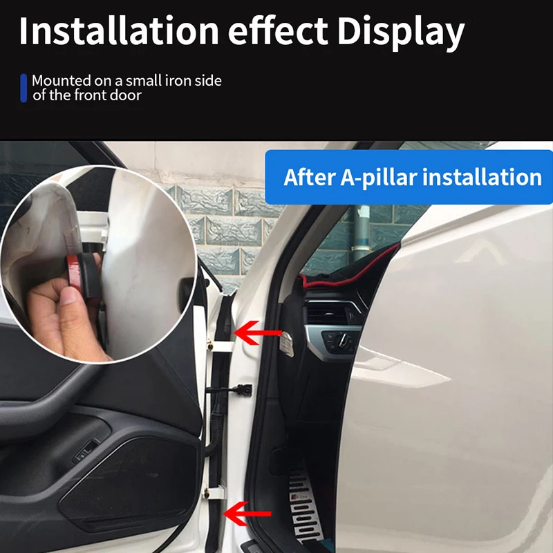 Double Layer Auto Door Seal Strip - Noise-Reducing Rubber Protector for Doors, Hoods, and Trunks