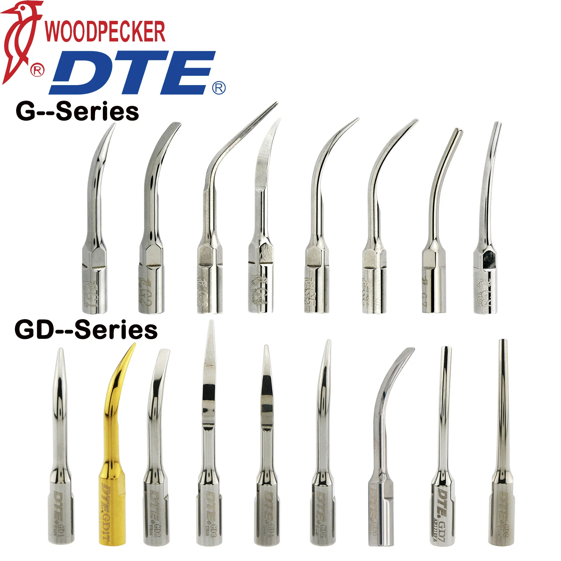 

Woodpecker DTE Dental Ultrasonic Scaler Tips Scaling Tips Fit EMS NSK SATELEC Scaler Handpiece Dental Tools Medical Accessories