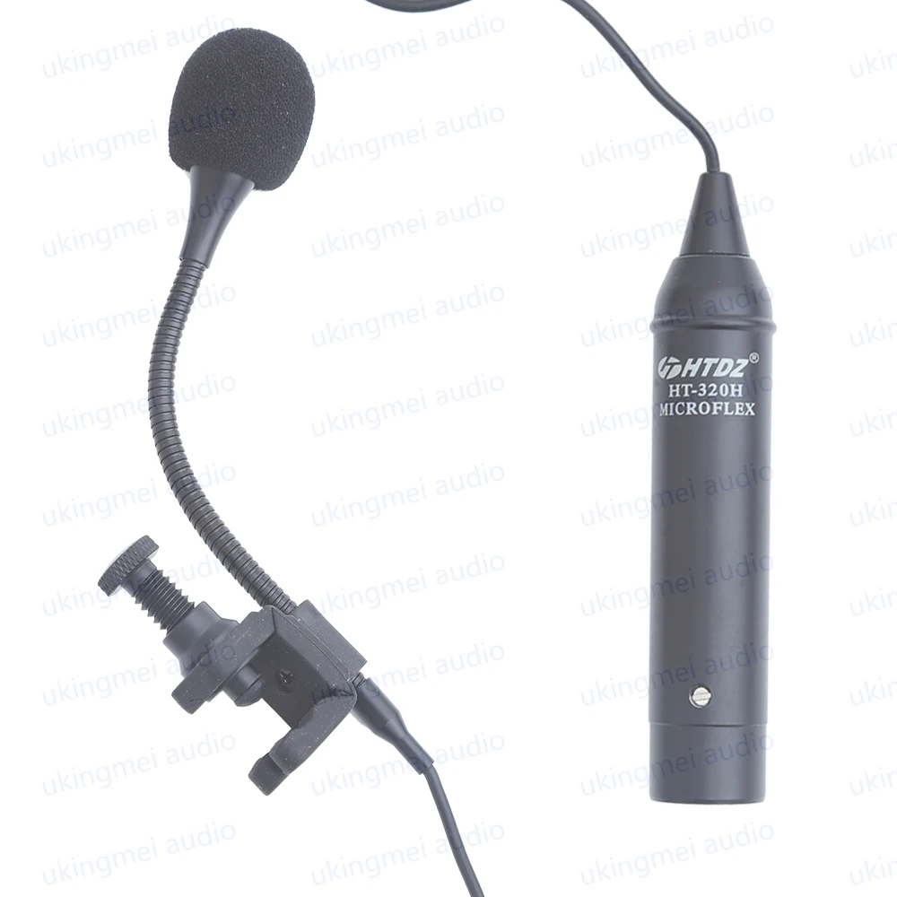 Saxofoon Klem Op Muziekinstrument Microfoon Voor Orkest Trompet Sax Cardioïde Condensator Microfoon Met 10M Audiokabel