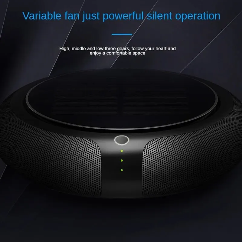 Solar Negative Ion Air Purifier For Car To Remove Peculiar Smell