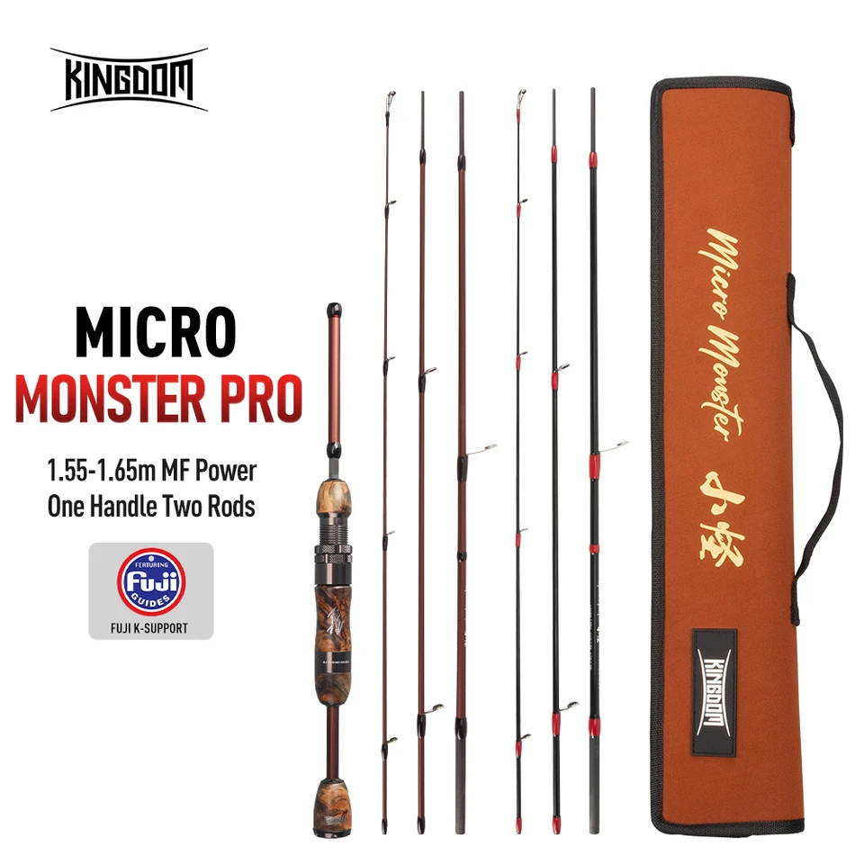 Kingdom Micro Monster Air Fishing Rod 1.55m-1.65m FUJI Guide UL