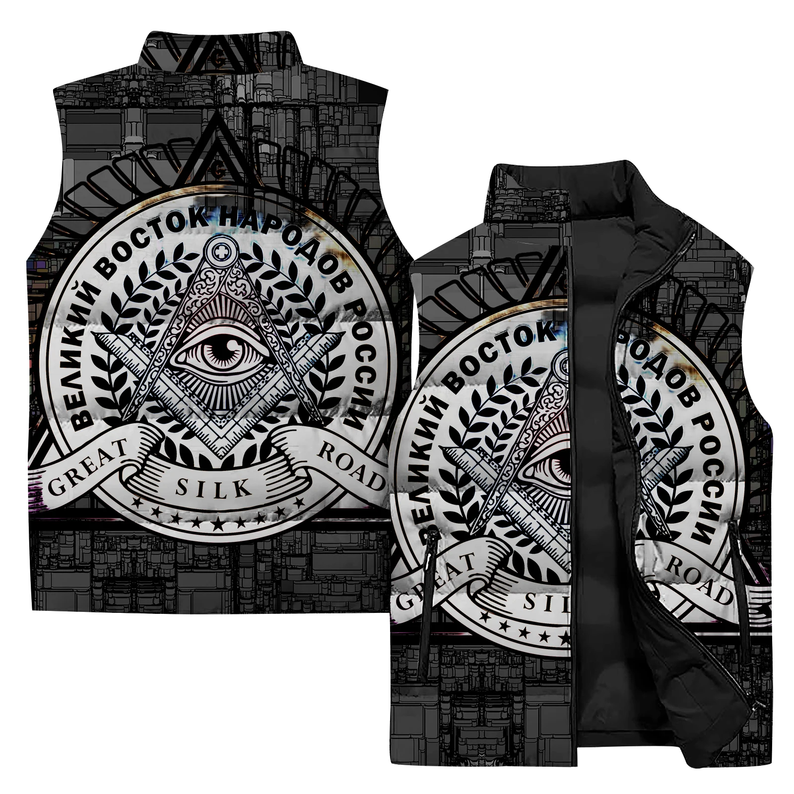 thumbnail image 1 of Chaleco mecánico de estilo frío y resistente al viento para hombre, chaleco sin mangas duradero para hombre, ropa de moda cálida para hombre, chaquetas baratas con corazón fresco para hombre, 1 of 4