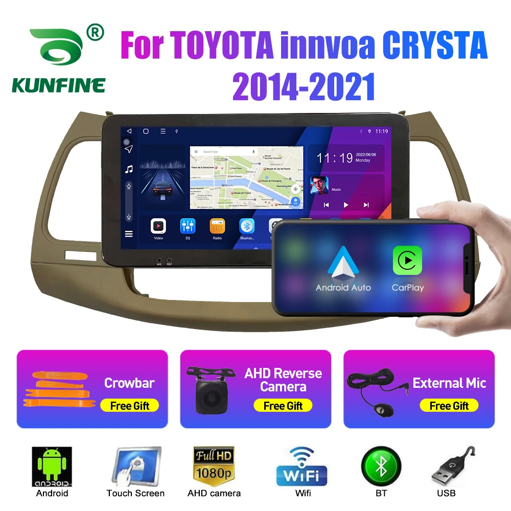 

Car Radio For TOYOTA innvoa CRYSTA 2014-2021 Octa Core Android Car DVD GPS Navigation Car Stereo Carplay Android Auto