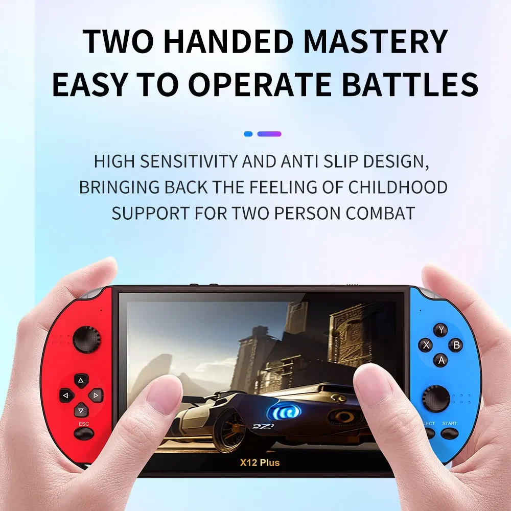 

7,0 дюймов X12PLUS 32 Гб портативная игровая консоль для GB FC MD 5000 Ретро игры Поддержка ТВ выхода музыка электронная книга видеоплеер