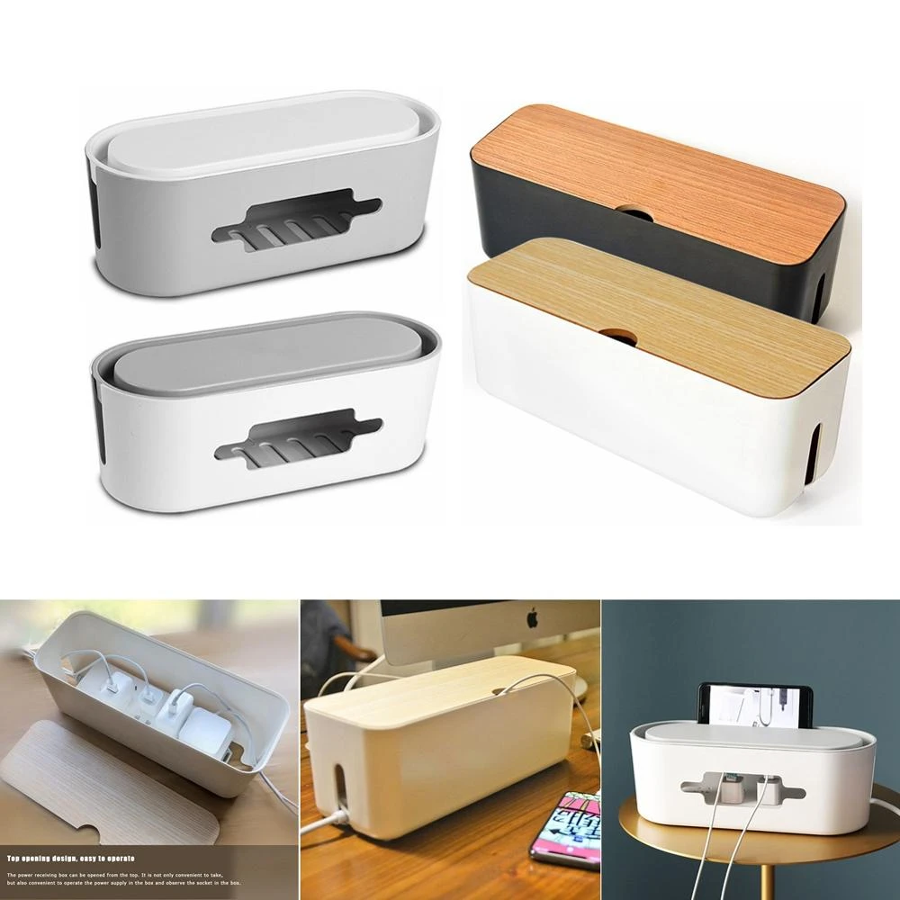 Wire Storage Box Power Line Cable Storage Cases Charger Socket Tidy