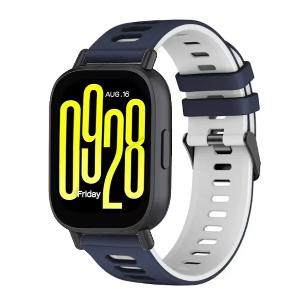 Silicone Sport Wristband - 22mm Strap Accessory in Various Colors