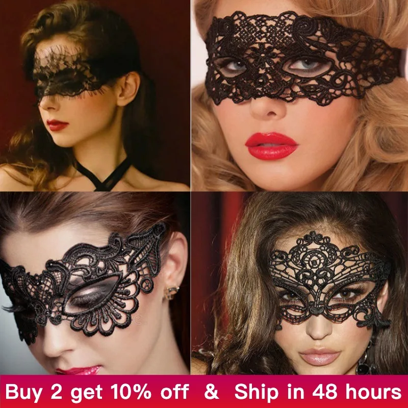 LaceEyeMasksBlackSexyFaceMaskBallPartyMasqueradeforCarnival